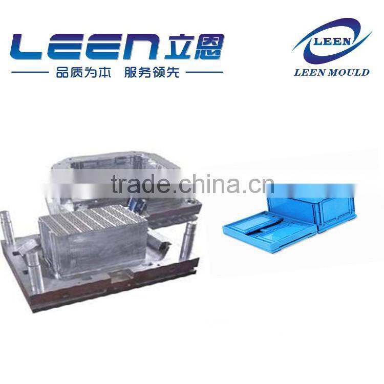 Taizhou New Injection Plastic Foldable Folding Box Mould,Folding Crate Mould