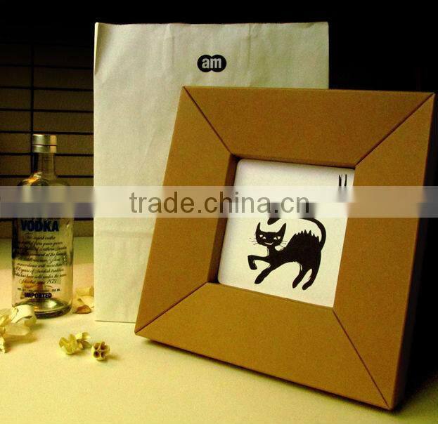 Bespoke recycled paper a4 letter size photo frame with wholesale price