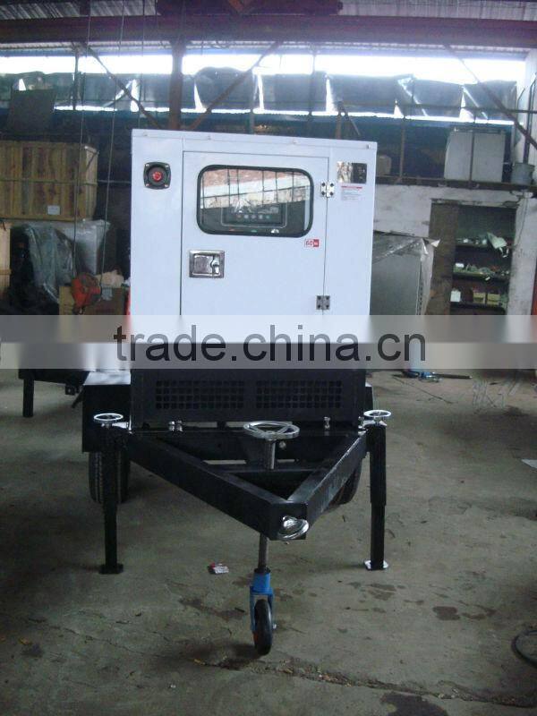 Trailer Diesel Generators/gensets 12kw 50kw 60kw 80kw 100kw 200kw