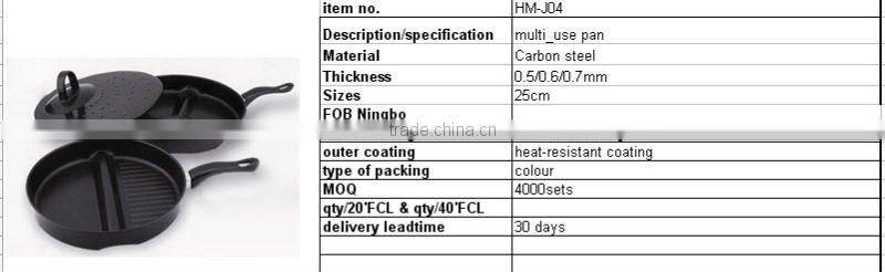 carbon steel multi_use pan