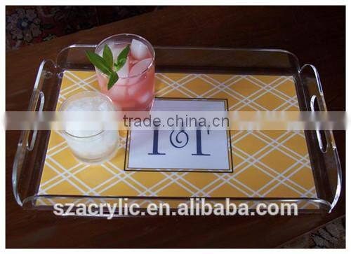 clear acrylic Elegant Serving Tray