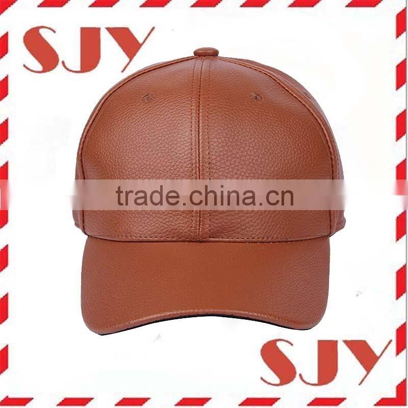 Blank wholesale men and women genuine leather snapback hat
