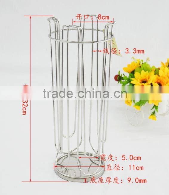 Customized wall mounted Stainless Steel Coffee Capsule Holder 24 pod storage