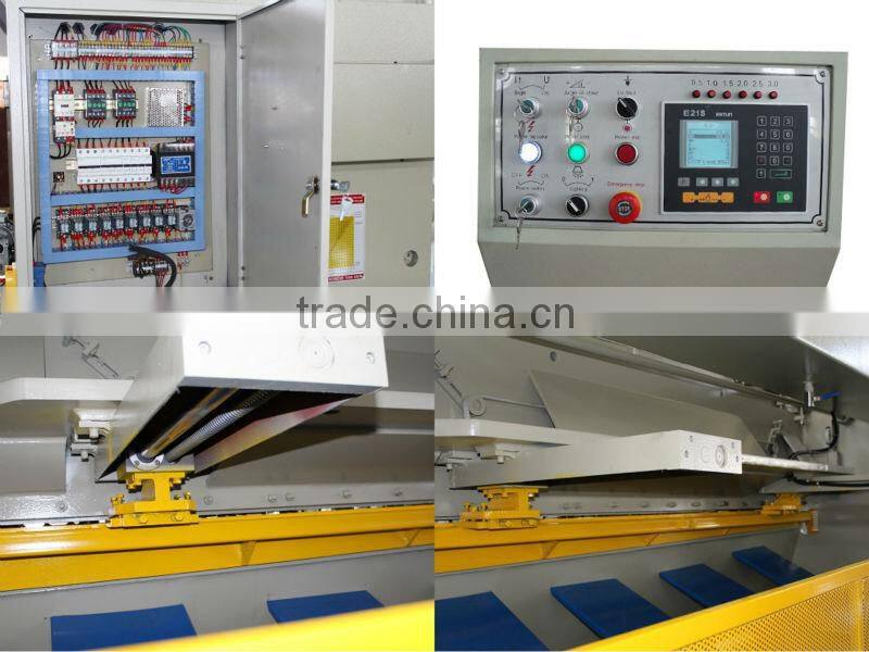 Hydraulic cutting 6mm thickness guillotine shearing machine