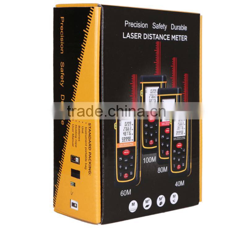 0.05-50m (0.16 to 164ft) laser rangefinder with color LCD display
