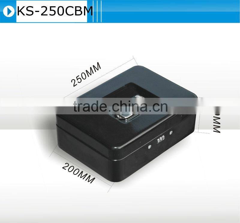 small metal combination key lock cash safe secutity box