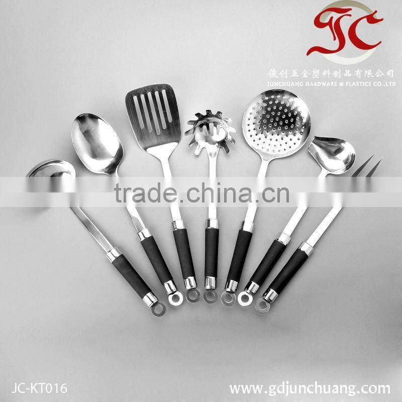 Stainless steel kitchen accessories tool set with holder