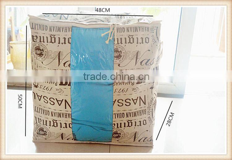 waterproof quilt storage bag with pvc window