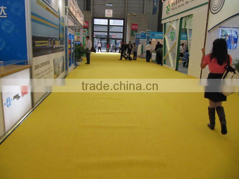 Best price 100% polyester Needle Punched Nonwoven Exhibition Carpet velour carpet