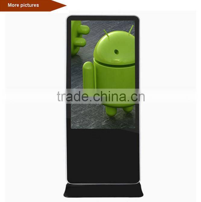 Smart floor stand HD wifi internet 42 inch advertising LCD indoor advertising equipment