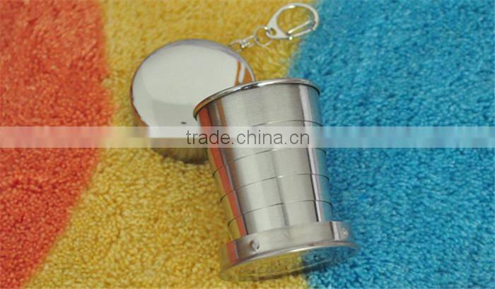 Crazy hot sale stainless steel folding Cup folding retractable with water cups