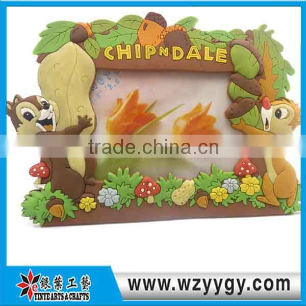 Customized 3D Soft pvc photo frames for picture