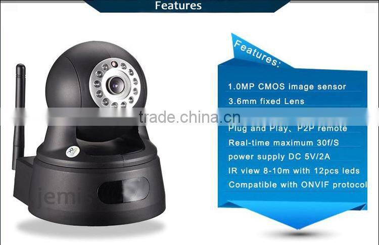 3.6mm Fixed Lens / 10m Night Vision IP Network Camera Network Camera Auto White Balance JM-Eye01A