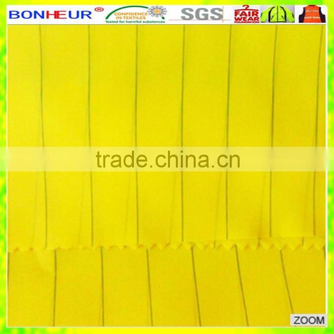fluorescent poly/cotton fabric/antistatic fabric for safety vest(TPC600)