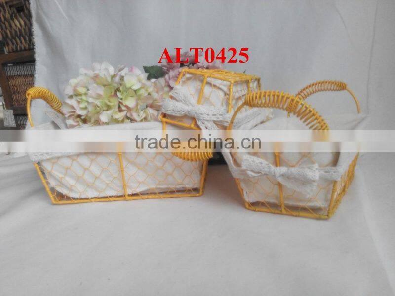 high quality decorative wire basket for storage