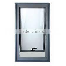 Powder coated aluminum awning window with grill