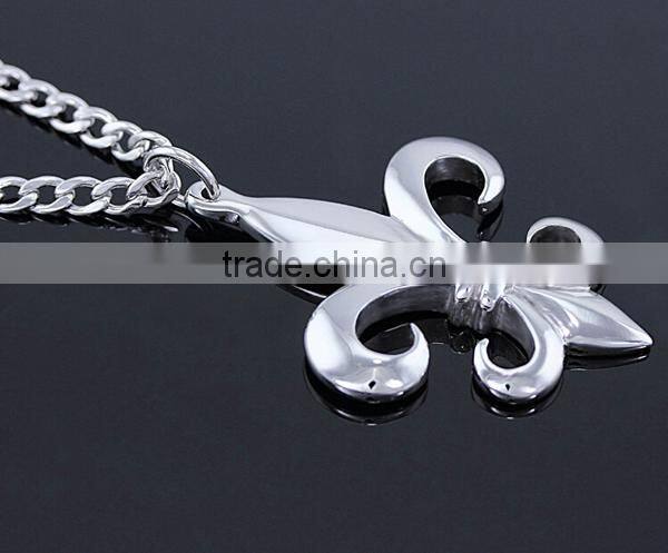 2016 wholesales new style silver pendant stainless steel charms necklace