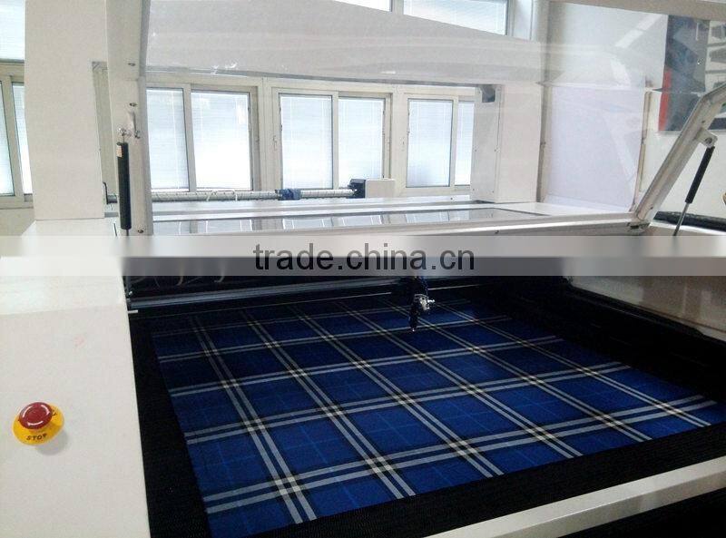 Vision Laser Cutting System for Patterned Fabrics Marker Matching