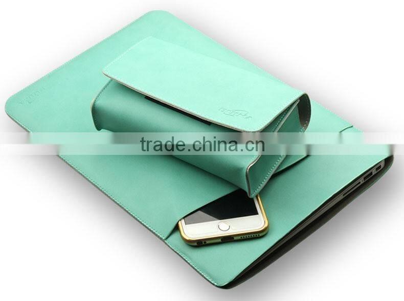 Hot Leather Laptop Sleeve Case For MacBook Air 11",AIR 13",Retina 12,13.3,15.4 inch,Case For Laptop Bag