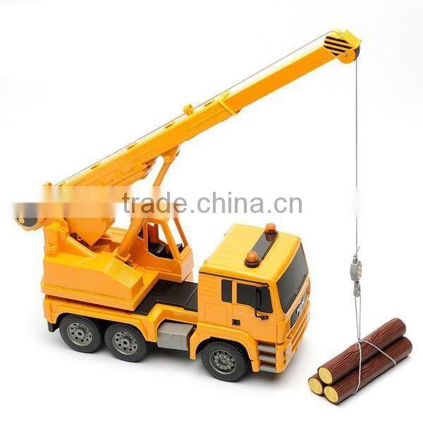 electronic crane plastic car toys for kid/custom Eco-friendly children educational pvc vehicle toy/custom pvc toy China supplier