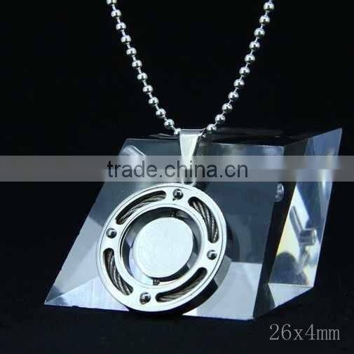 Fashion Design Natural Fine Citrine Siver Pendant For Men and Women