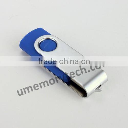 Promotional Metal USB 2.0 Flash Drive Rotating Memory Stick Swivel Thumb Drive