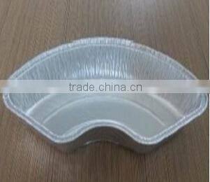 230*105mm Pisa Italy silver aluminum foil irregular container for food packing