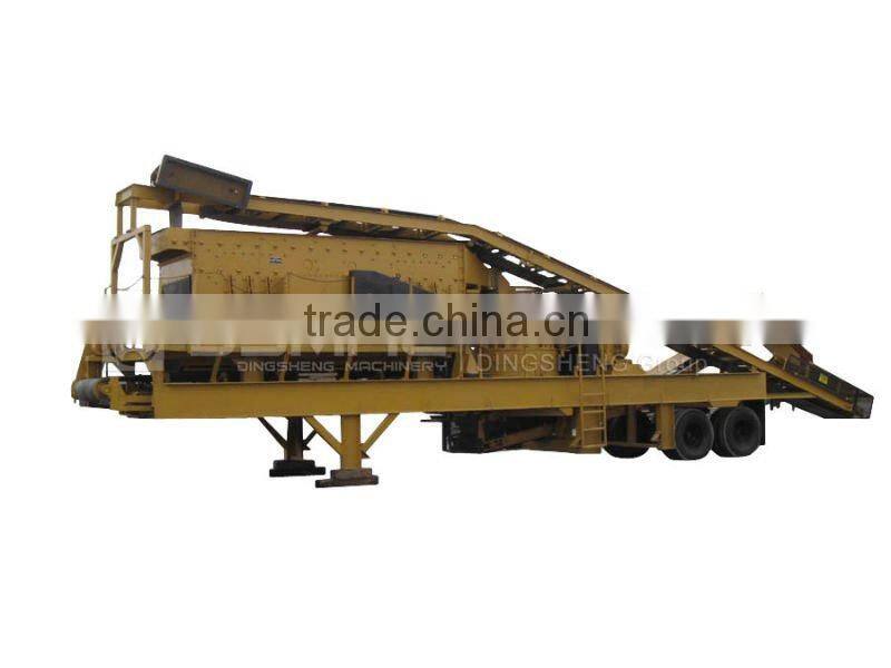 Tyre Mobile Impact Crusher Plant
