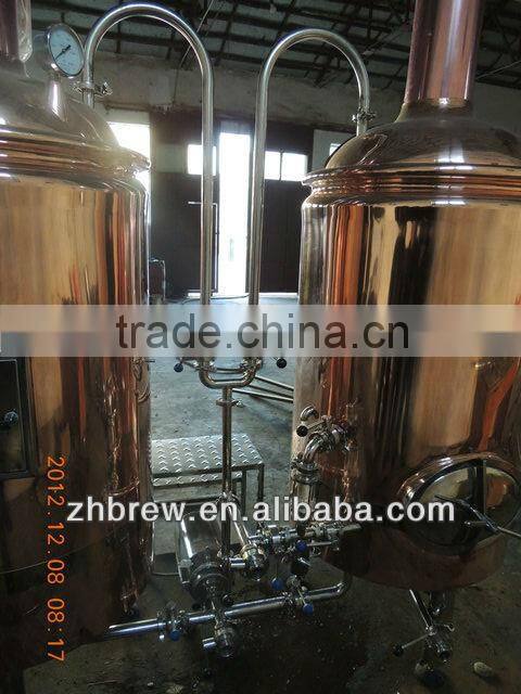 200l brew kettle red copper brew kettle CE