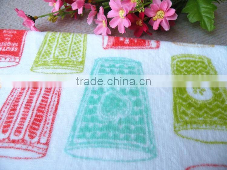 Kitchen towel reactive printed wholesale cotton tea towel fabric