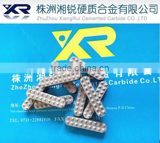 Tungsten carbide grippers/gripper inserts for chuck jaws