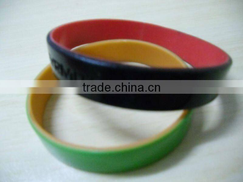 2012 Colourful Embossed Silicone Bracelet