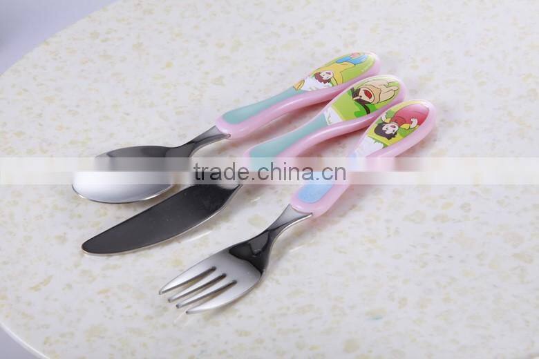 Soft and safe silicone wholesales kids spoon and fork set