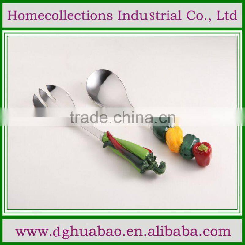 Handmade polyresin icecream spoon, flutter spoons