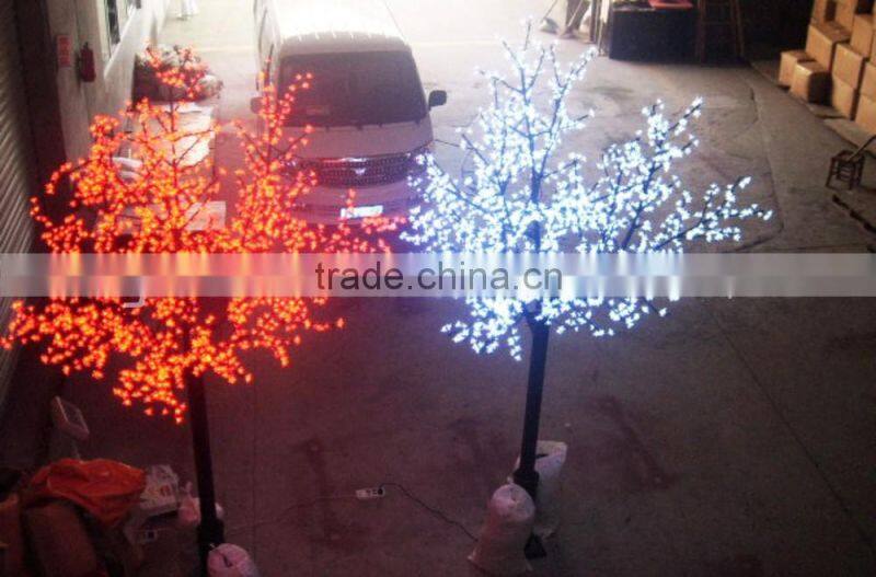 outdoor metal christmas trees with colorfull leds