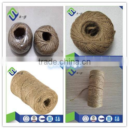 Natural color sisal 3 strand fiber rope free sample
