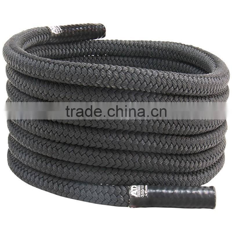 crossfit MMA battle rope power training rope polyester braided rope