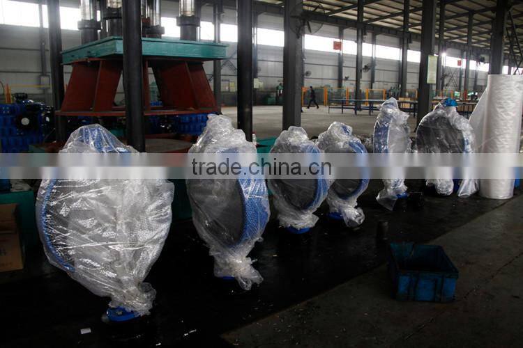 DN2250 PN80 high temperature steel butterfly valve