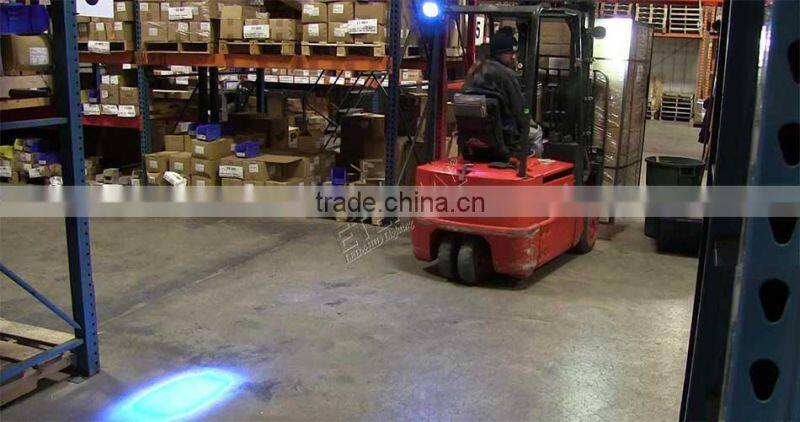 5.5in 10W super spot blue red forklift safety light industrial heavy duty emergency equipments warning lamp