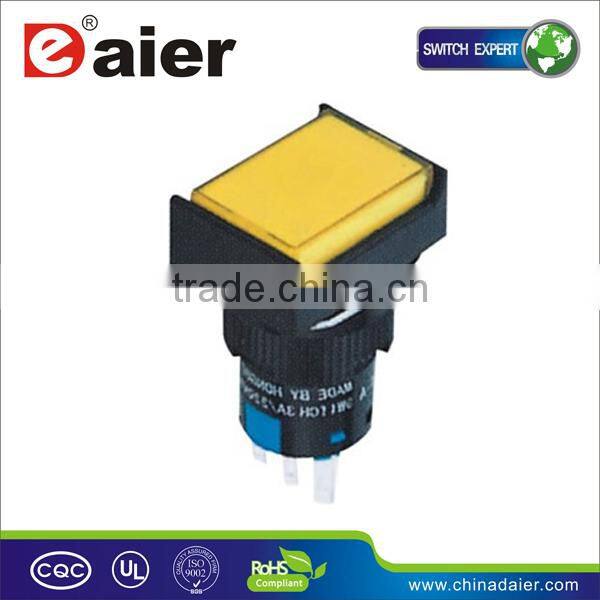 A16-22SJ-N 16MM ON-ON 2NO 2NC push button switch with lamp