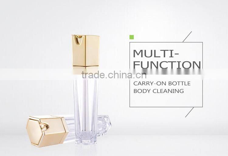 Fashion design square cosmetic custom sprayer lotion serum bottle