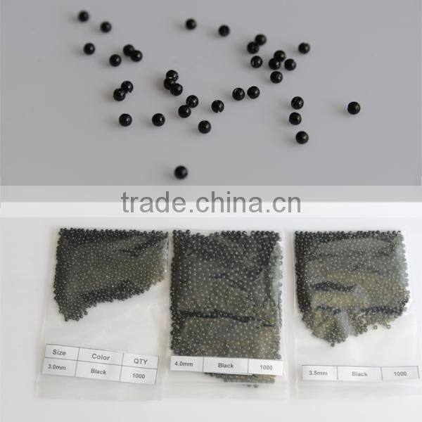 Fly Tying Wolfram Beads Black Nickel Electroplated