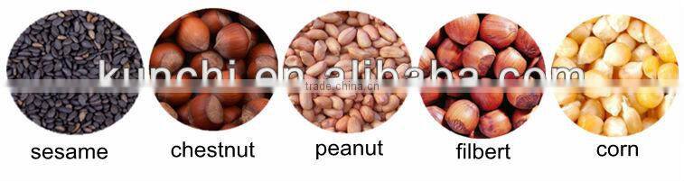 Good quality longlife nut roasting machine/ nut roaster for peanuts/ walnut/ sesame/ almand/ chestnut etc.with best price