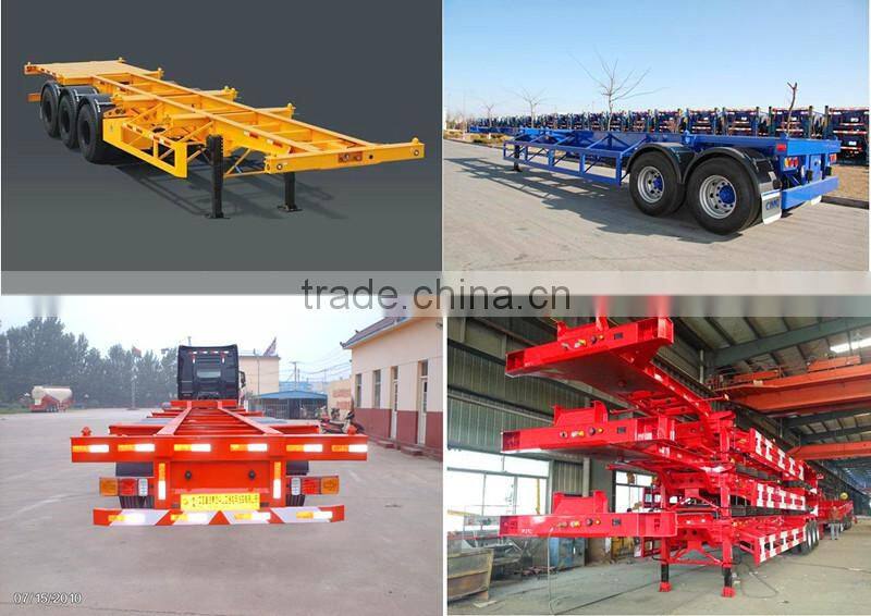 Tri-axle Skeleton Container Tipper Semi Trailer