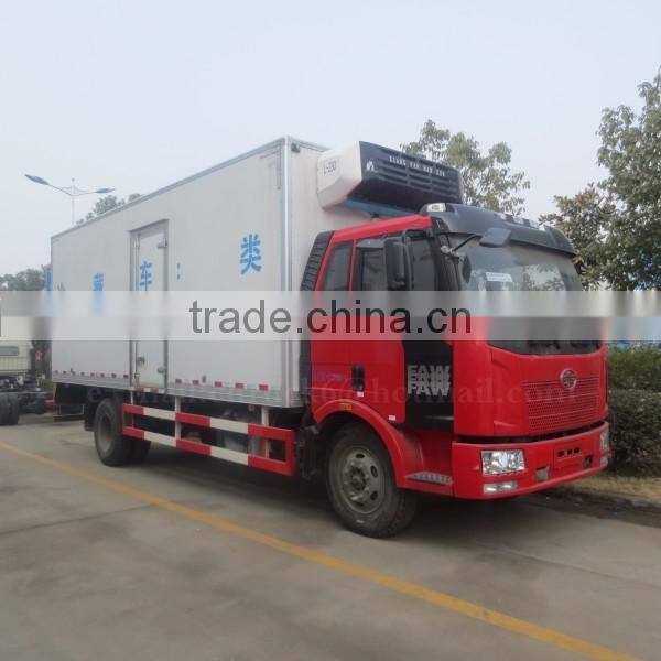 4*2 12ton FAW Refrigerated Truck for Sale