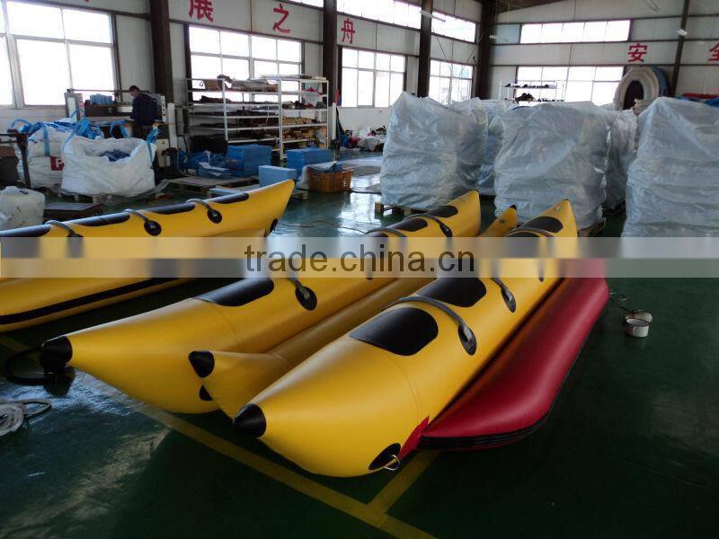 (ce) pvc material 8 persons water banana inflatable boat