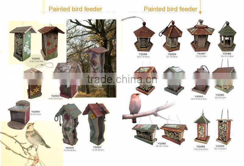 painted bird feeder