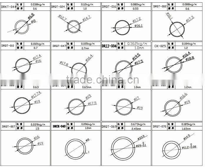Aluminium Extrusion Tube anodized colors
