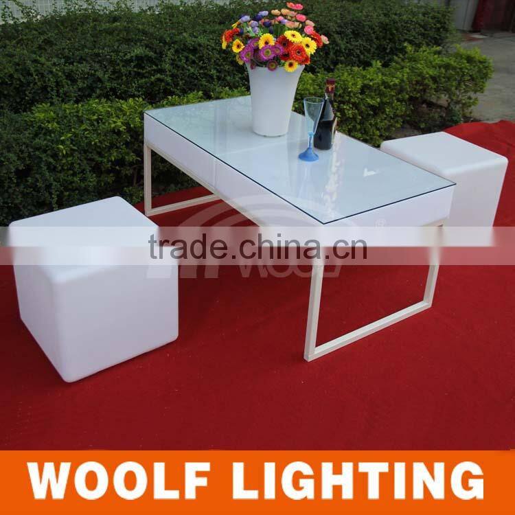 HOT Illuminated flashing color changing led bean wine tank