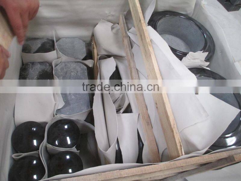 Vase for Tombstone Price Black Chinese Granite Vase for Cemetery Polished Vase and Chinese Glass Vase